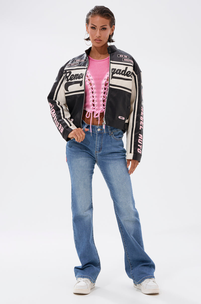 PATCH ME IF YOU CAN POCKET DETAIL JEANS