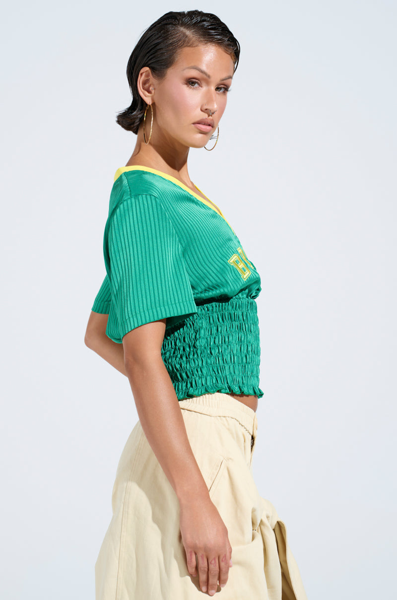 BRASIL RUCHED JERSEY