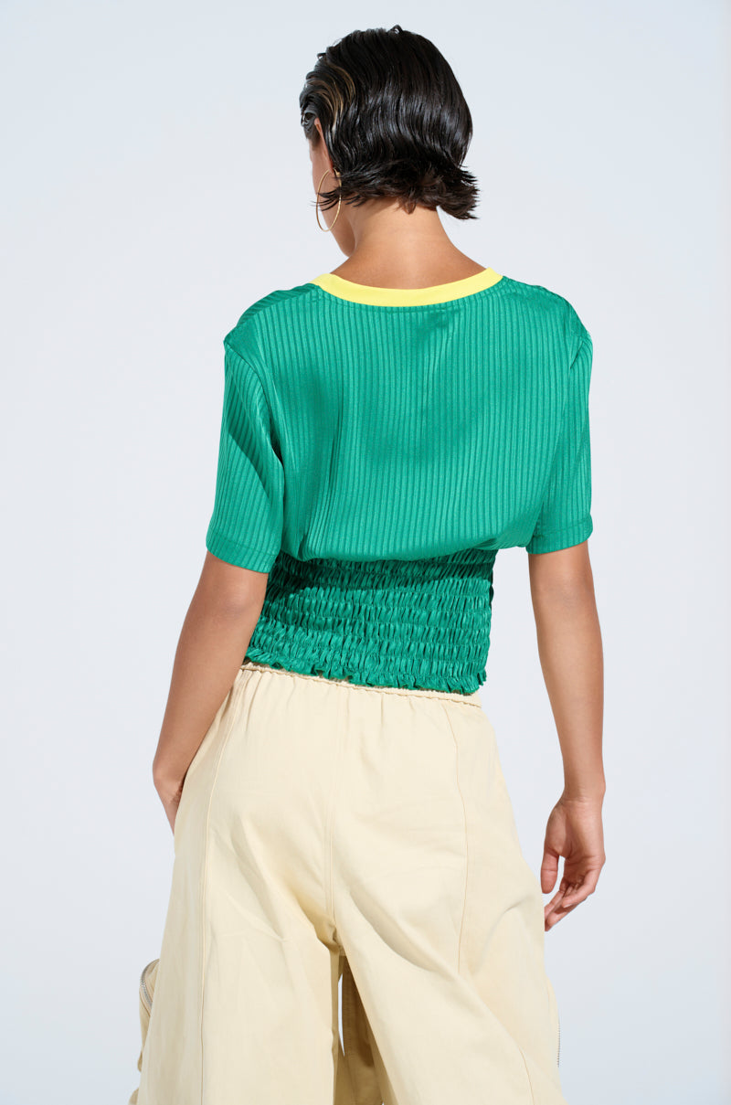 BRASIL RUCHED JERSEY