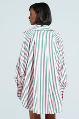 HAMPTONS STRIPED BUTTON UP