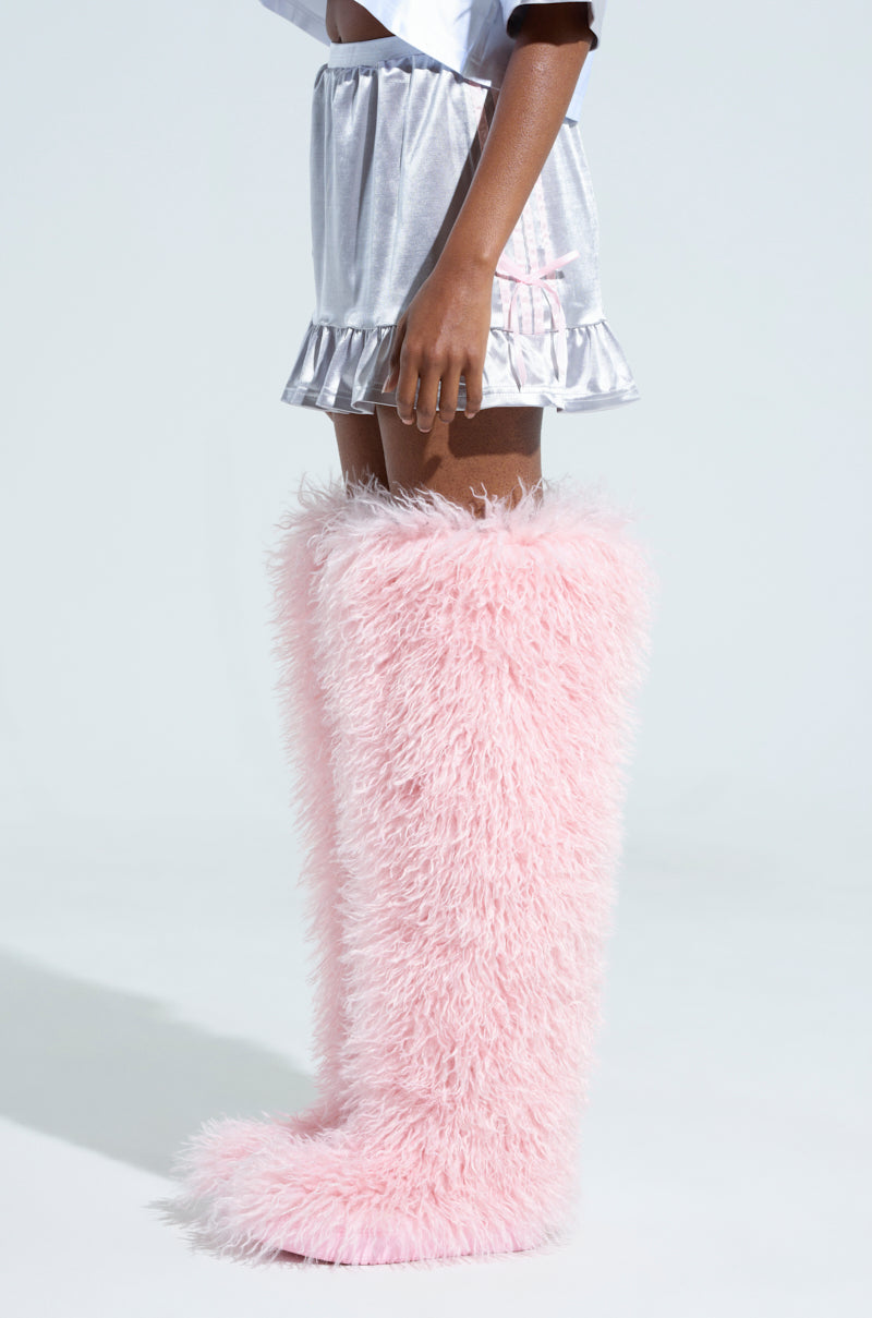 WINNING MINI SKIRT IN SILVER