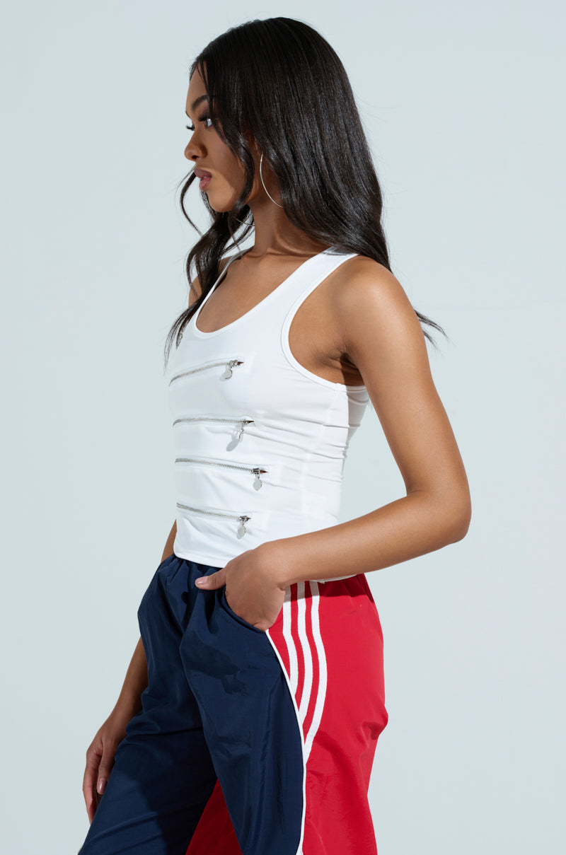 LOVE YOU FOR LIFE TANK WITH ZIPPER