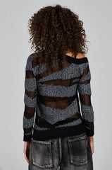 KASHA CREWNECK SWEATER IN GREY