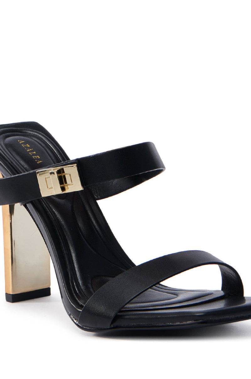 AZALEA WANG FANAKA BLACK CHUNKY SANDAL