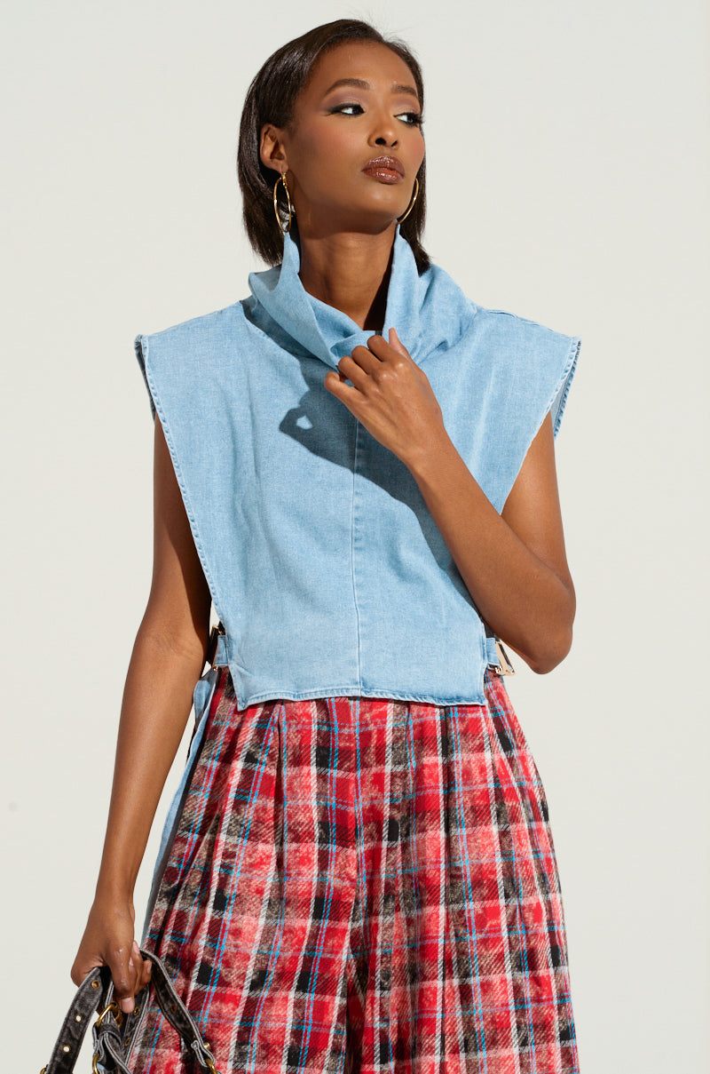 MY BEST SELF SLEEVELESS STATEMENT TOP