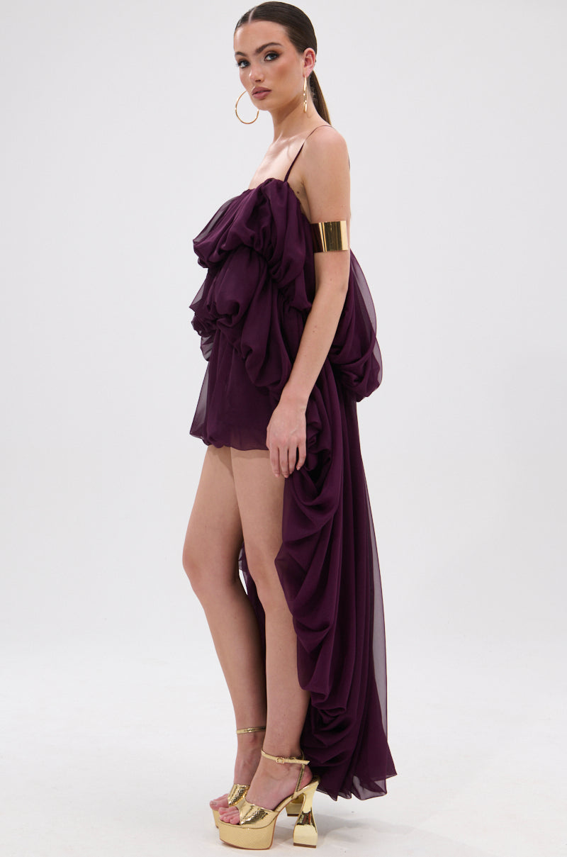 ROYAL HIGH LOW BLOUSE TOP