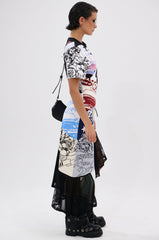 YOU WERE THE ONE PATCHWORK MIDI DRESS