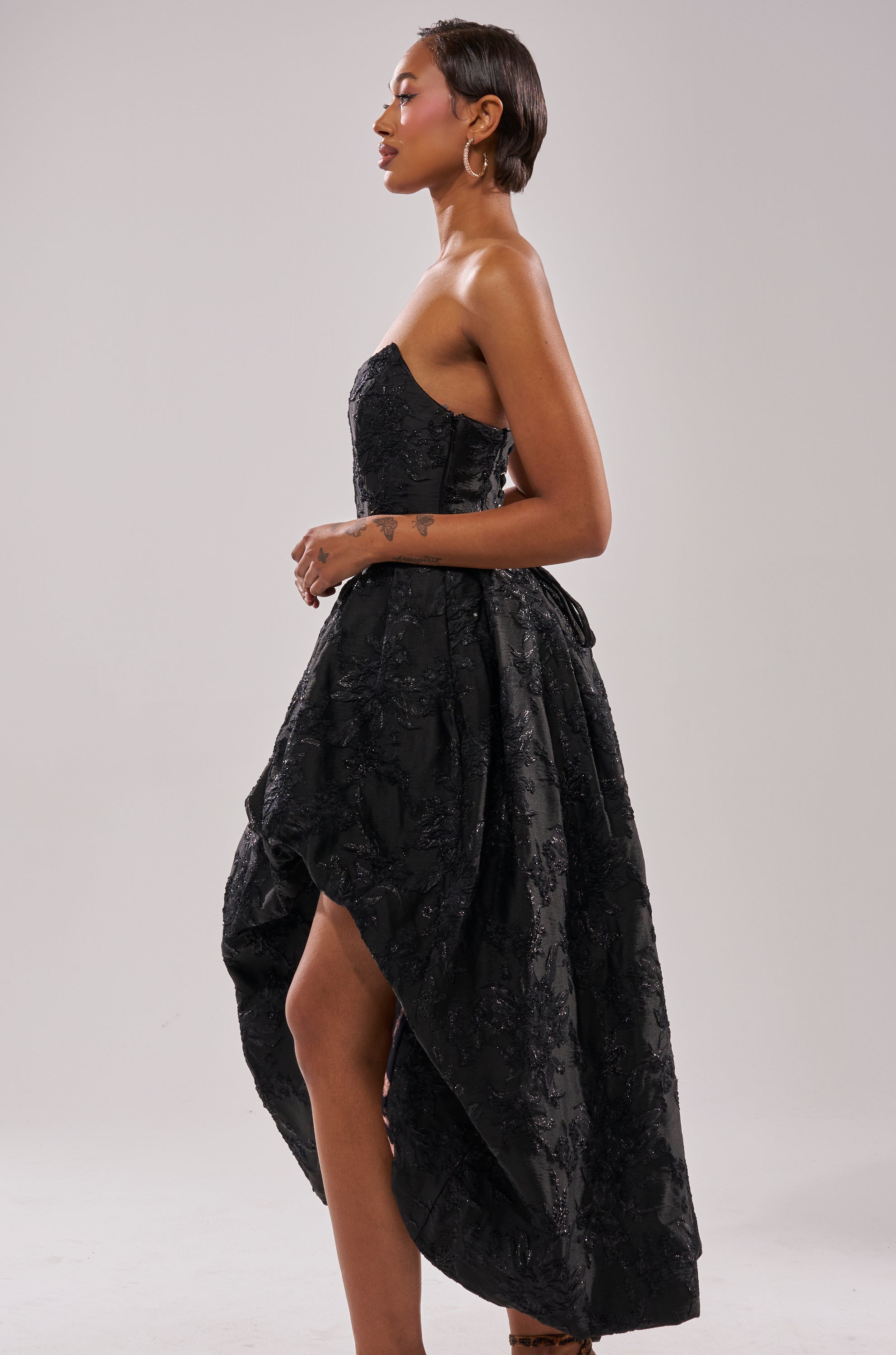 WILD THANG PRINTED HI LOW DRESS