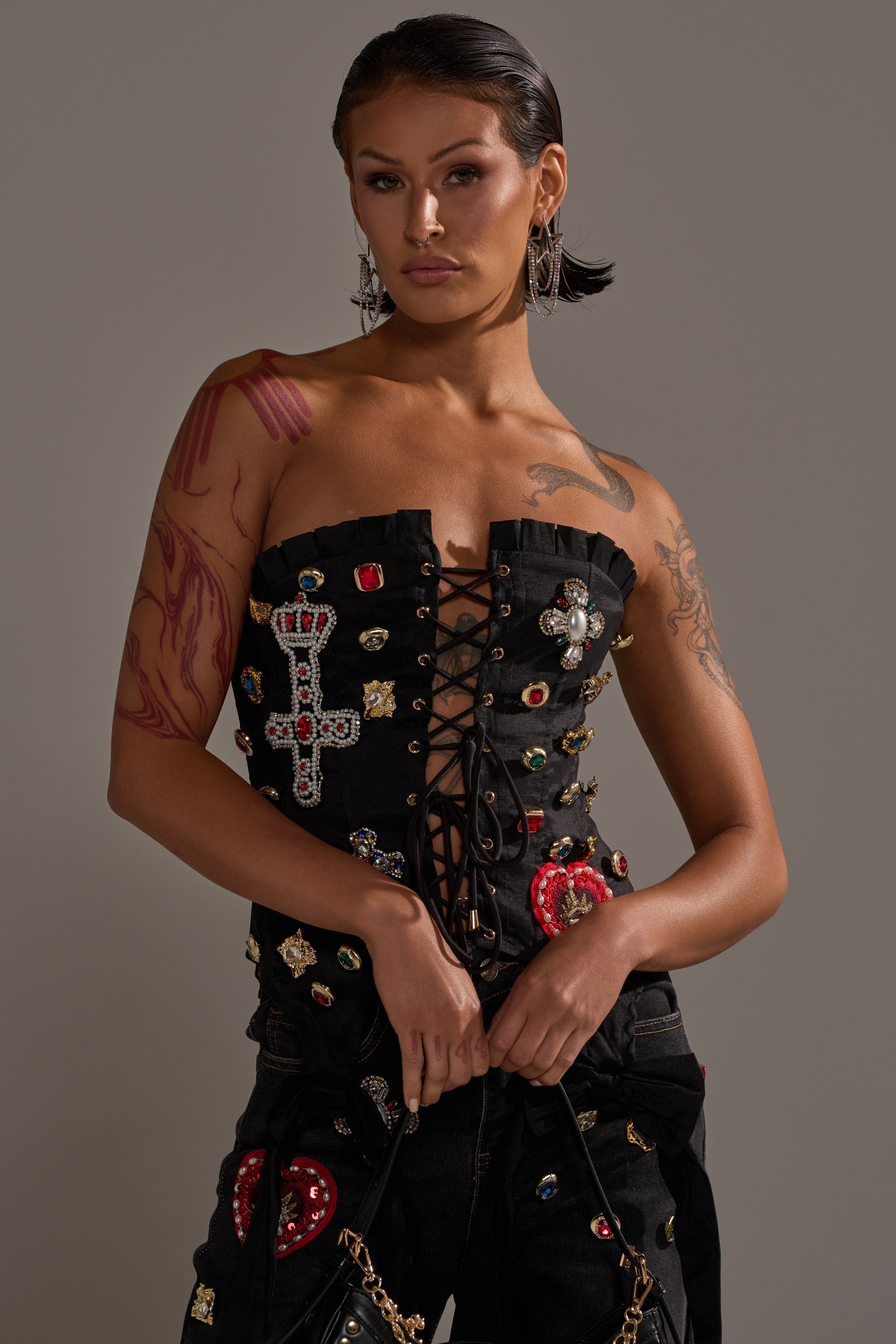 MAEVE EMBELLISHED CORSET