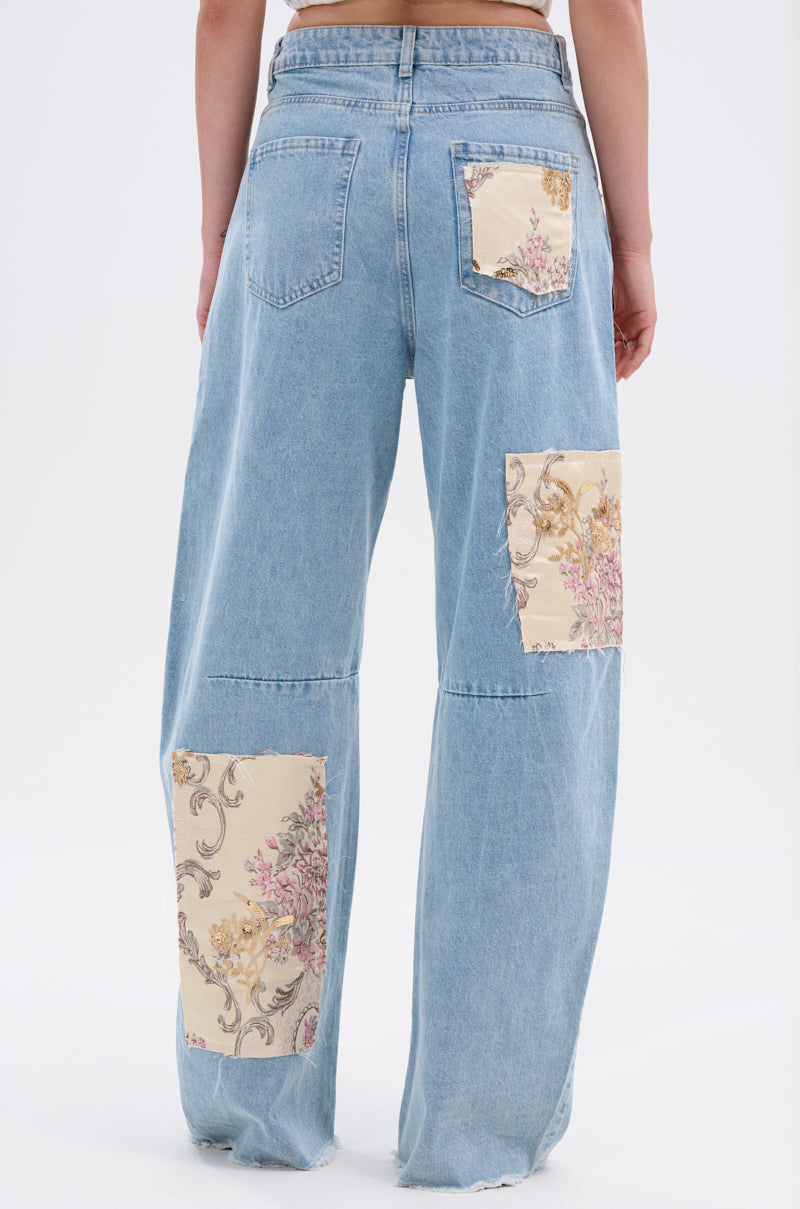 ROYAL ENERGY BROCADE PATCH RELAXED DENIM
