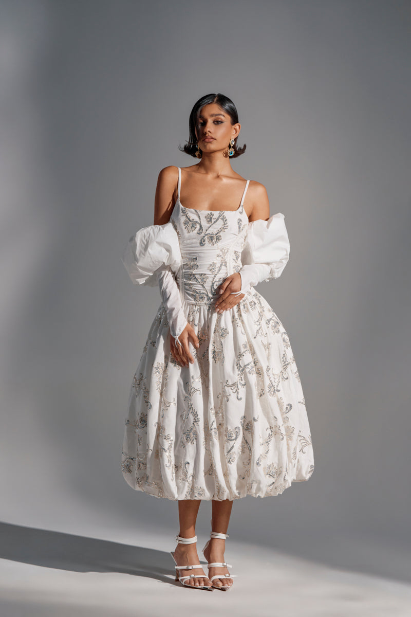 BEST DRESSED PRINTED MIDI DRESS