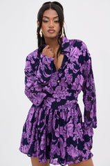 WOMAN OF THE HOUR PRINTED MINI DRESS