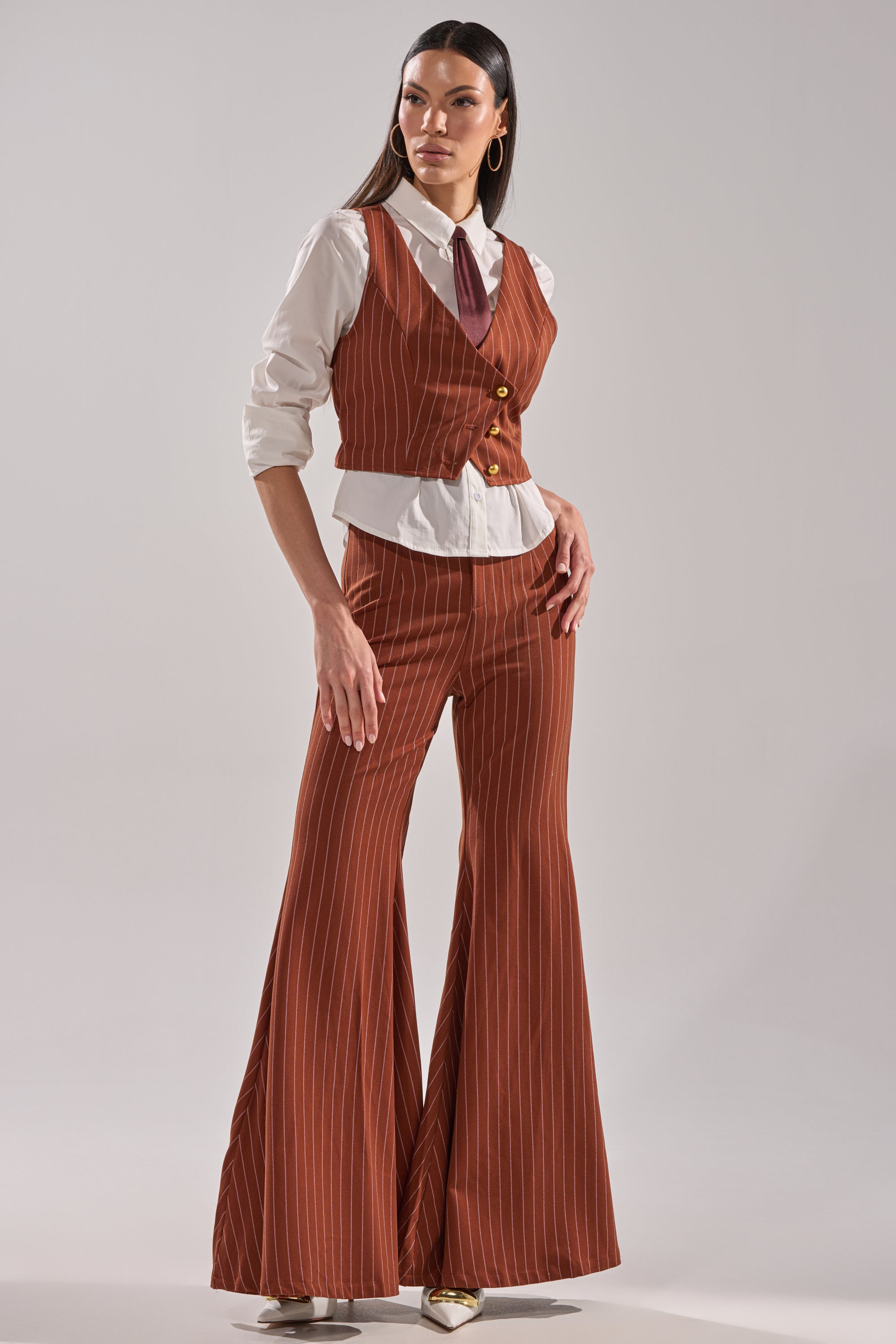 BUSINESS FIRST STRIPE TROUSER