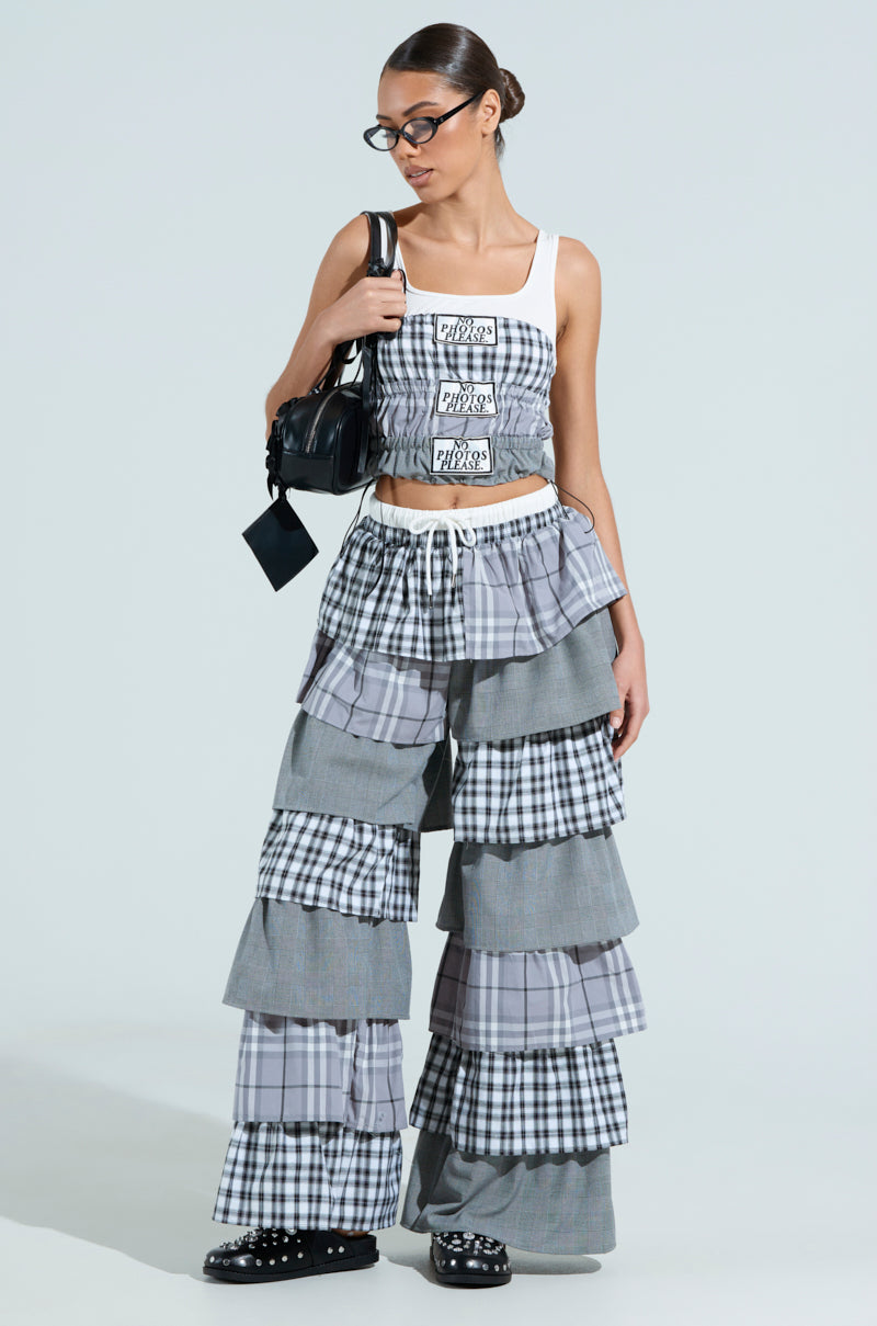 NO PHOTOS PLEASE PLAID PANT