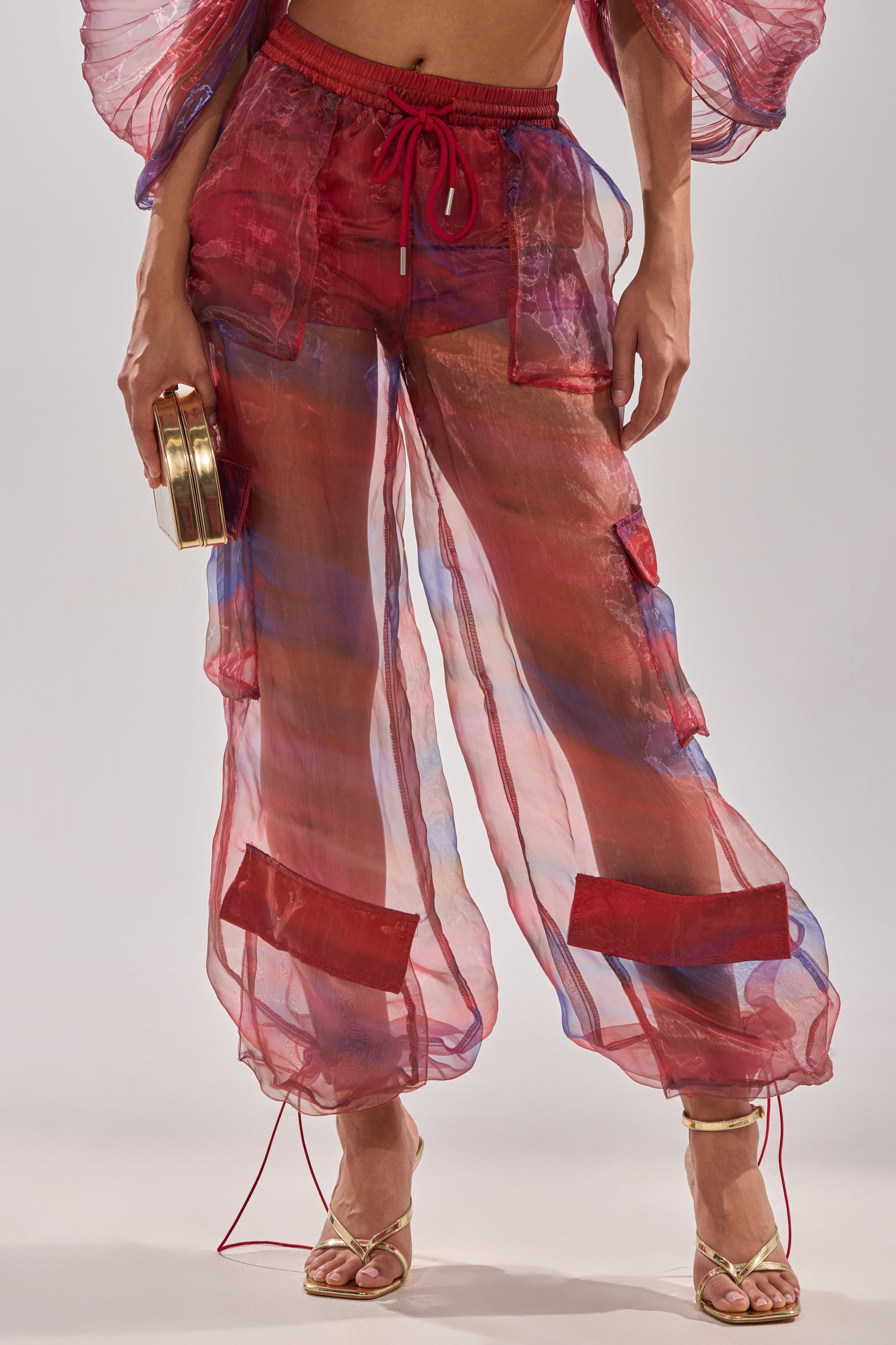 LETS LIVE IN THE MOMENT CHIFFON TROUSER