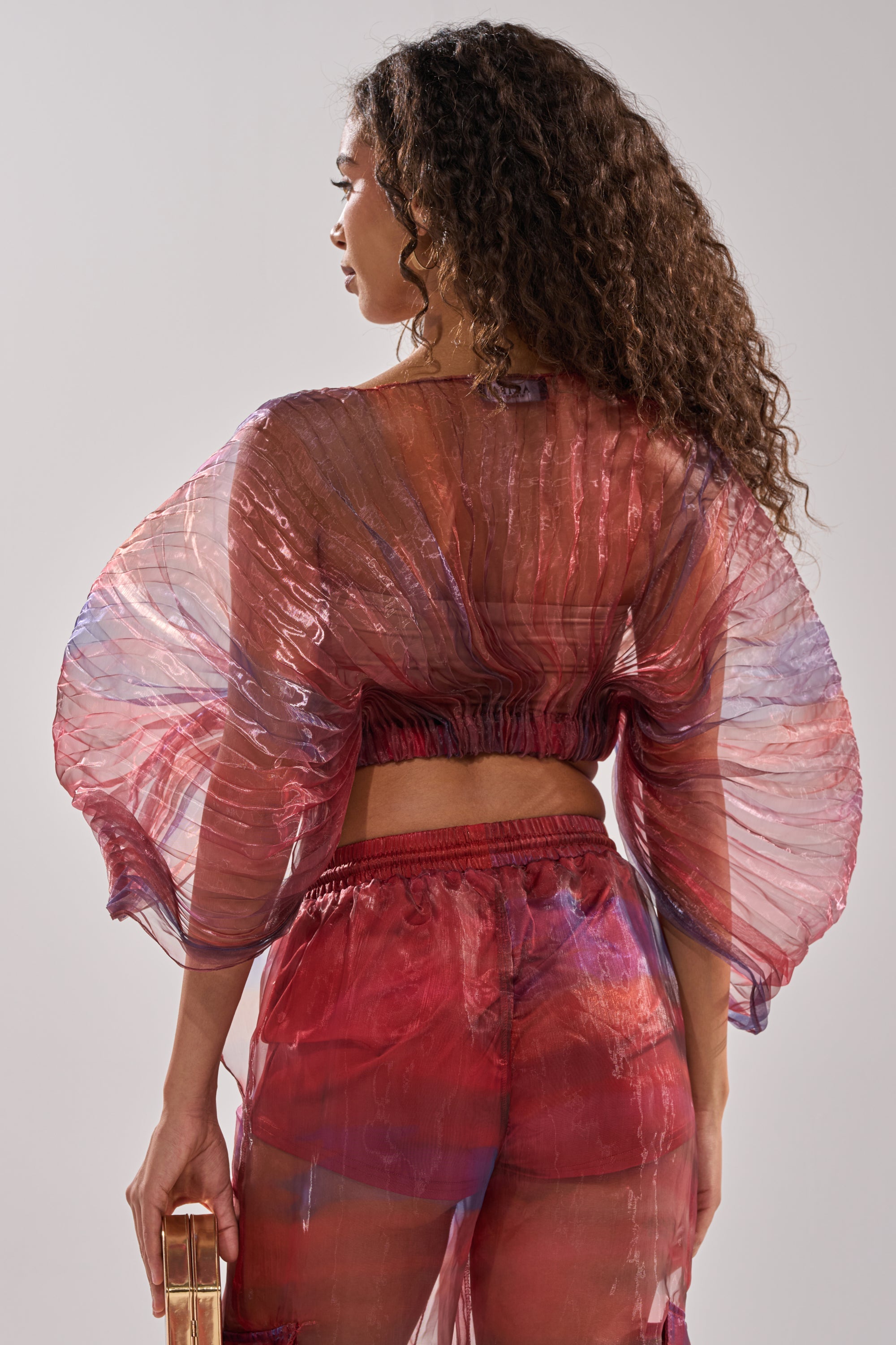 LETS LIVE IN THE MOMENT CHIFFON BLOUSE