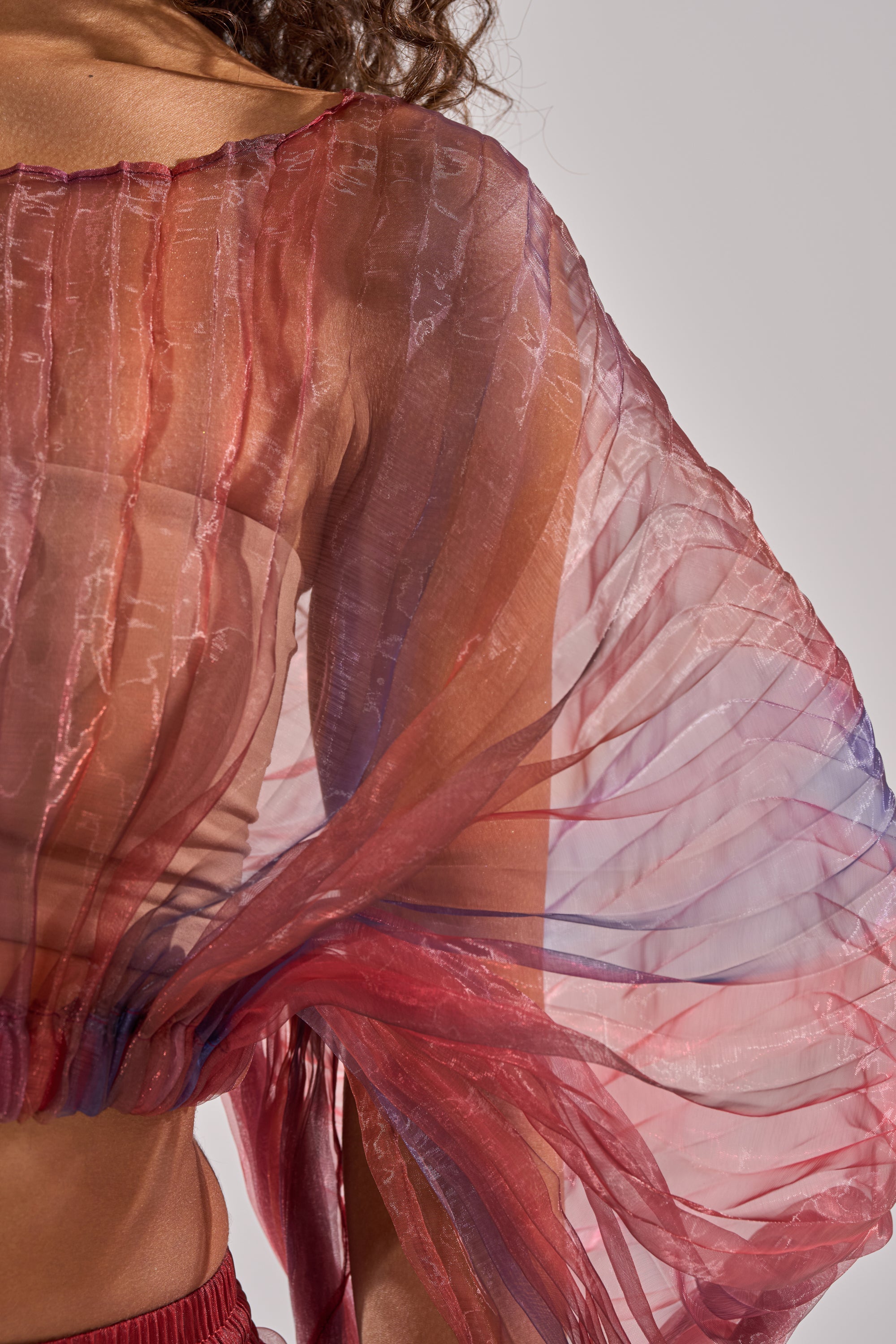 LETS LIVE IN THE MOMENT CHIFFON BLOUSE