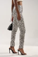 SNEAKY LITTLE SNAKE TROUSER  WITH LACEUP ON BUTT