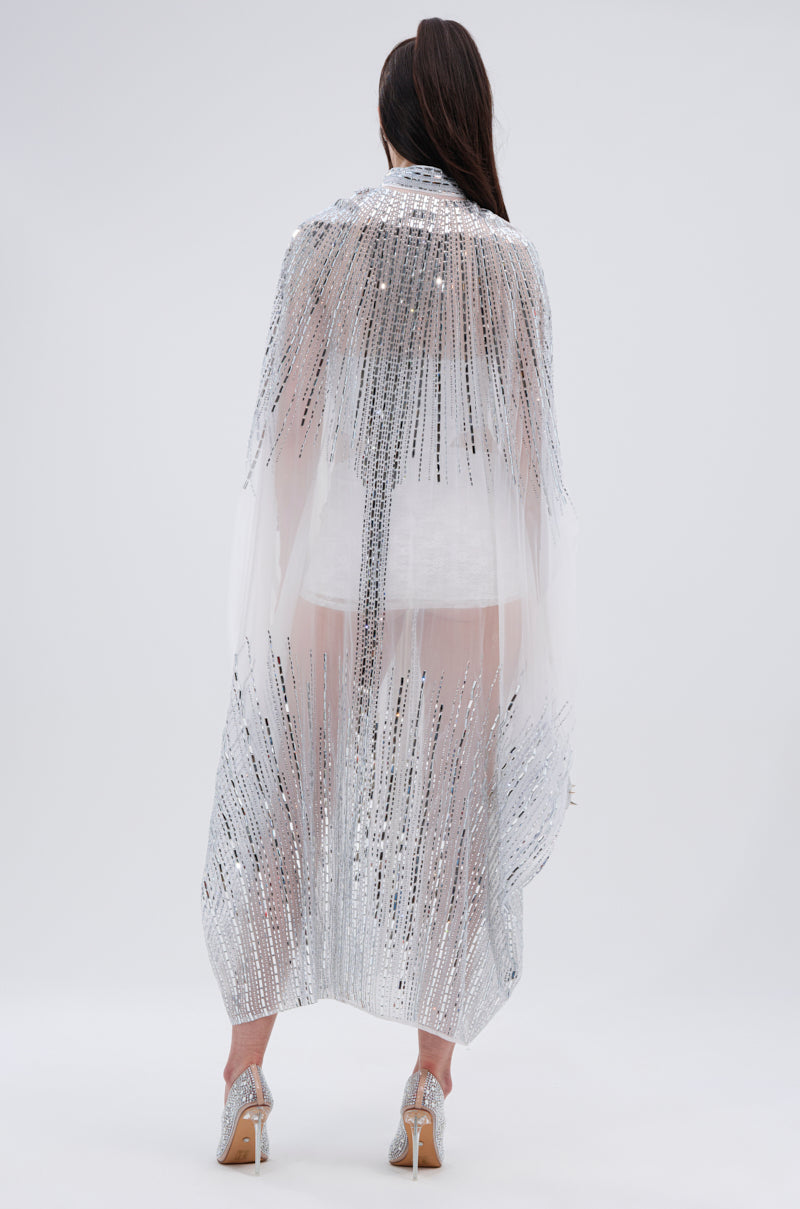 SPARKLE AND SHINE BLOUSE IN WHITE