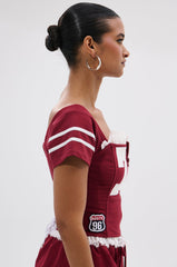 PLAY TIME IS OVER FRONT ZIP CORSET TOP