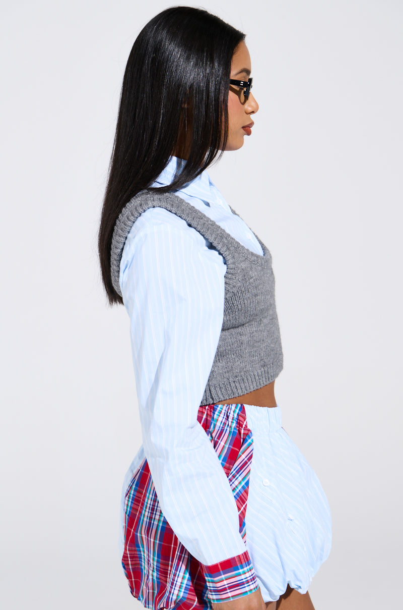 LAURA TWO FOR ONE BUTTON UP SHIRT