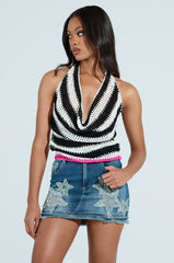 DONT TALK TO ME CROCHET TOP