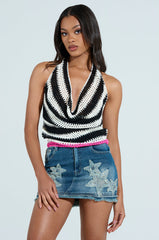 DONT TALK TO ME CROCHET TOP