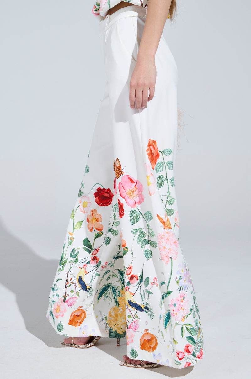 IRIS FLORAL TROUSER