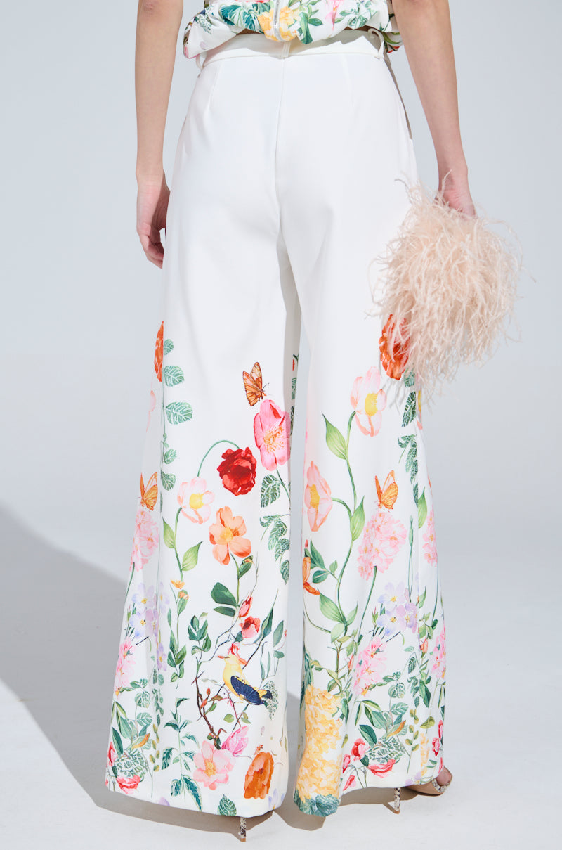 IRIS FLORAL TROUSER