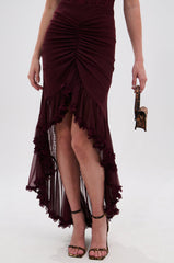 LOVELY DAYS MESH HIGH LOW SKIRT