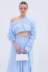 TALK TO ME CINCHED BLOUSE