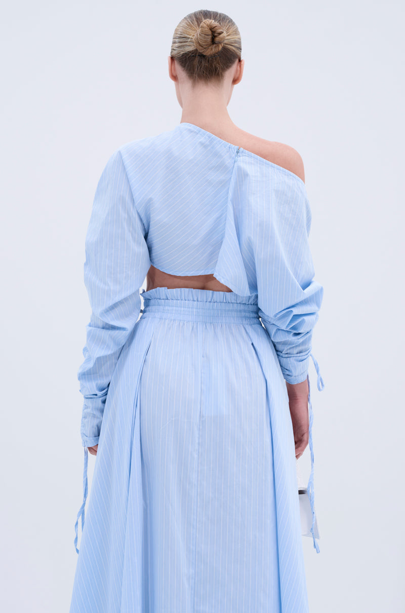 TALK TO ME CINCHED BLOUSE