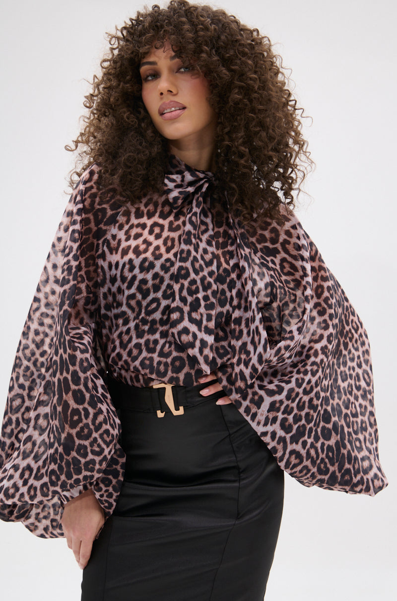 ROXY CHEETAH BLOUSE