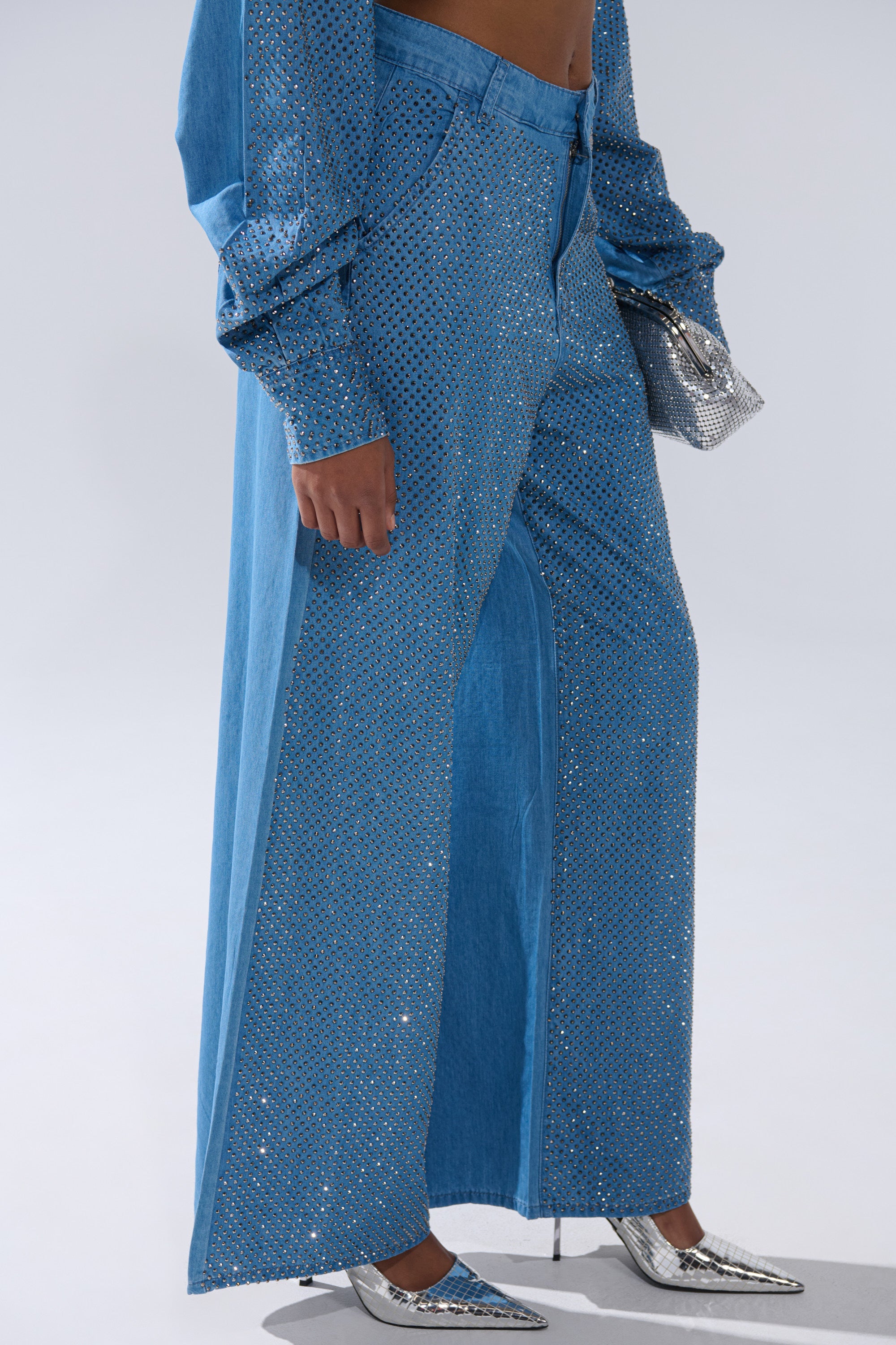 BLING BLING DENIM RELAXED PANT