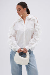 ZIP ME OUT OF THIS BLOUSE