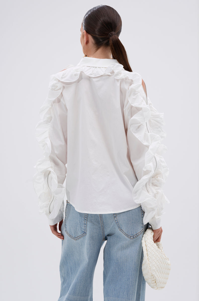 ZIP ME OUT OF THIS BLOUSE