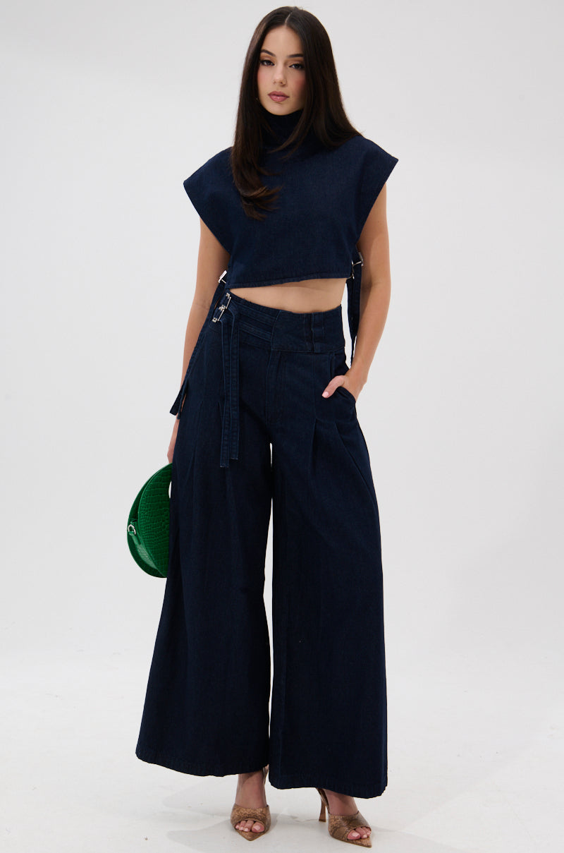 YOU A REAL ONE DENIM BLOUSE