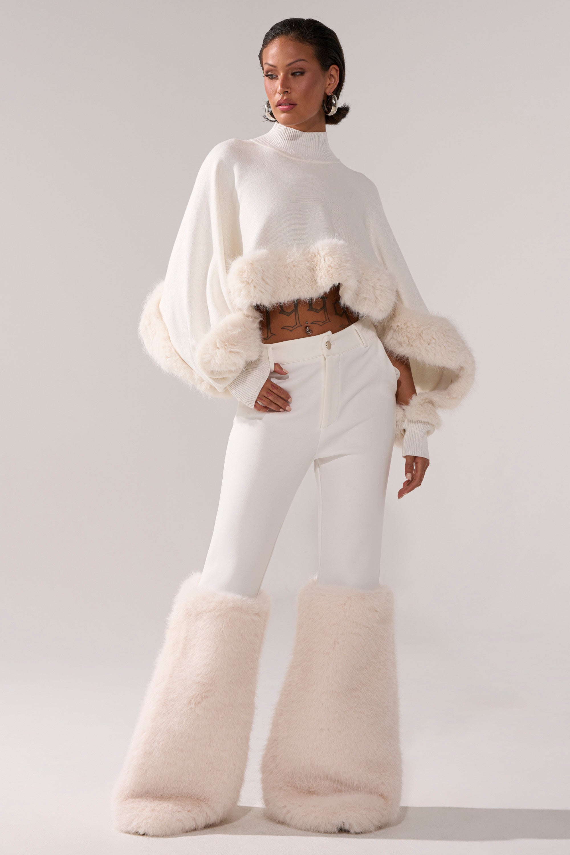 SNOW BUNNY TROUSER WITH FUR CUFF