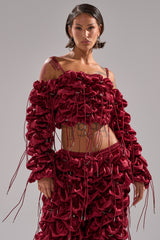 FEELING FUNKY TIE BLOUSE