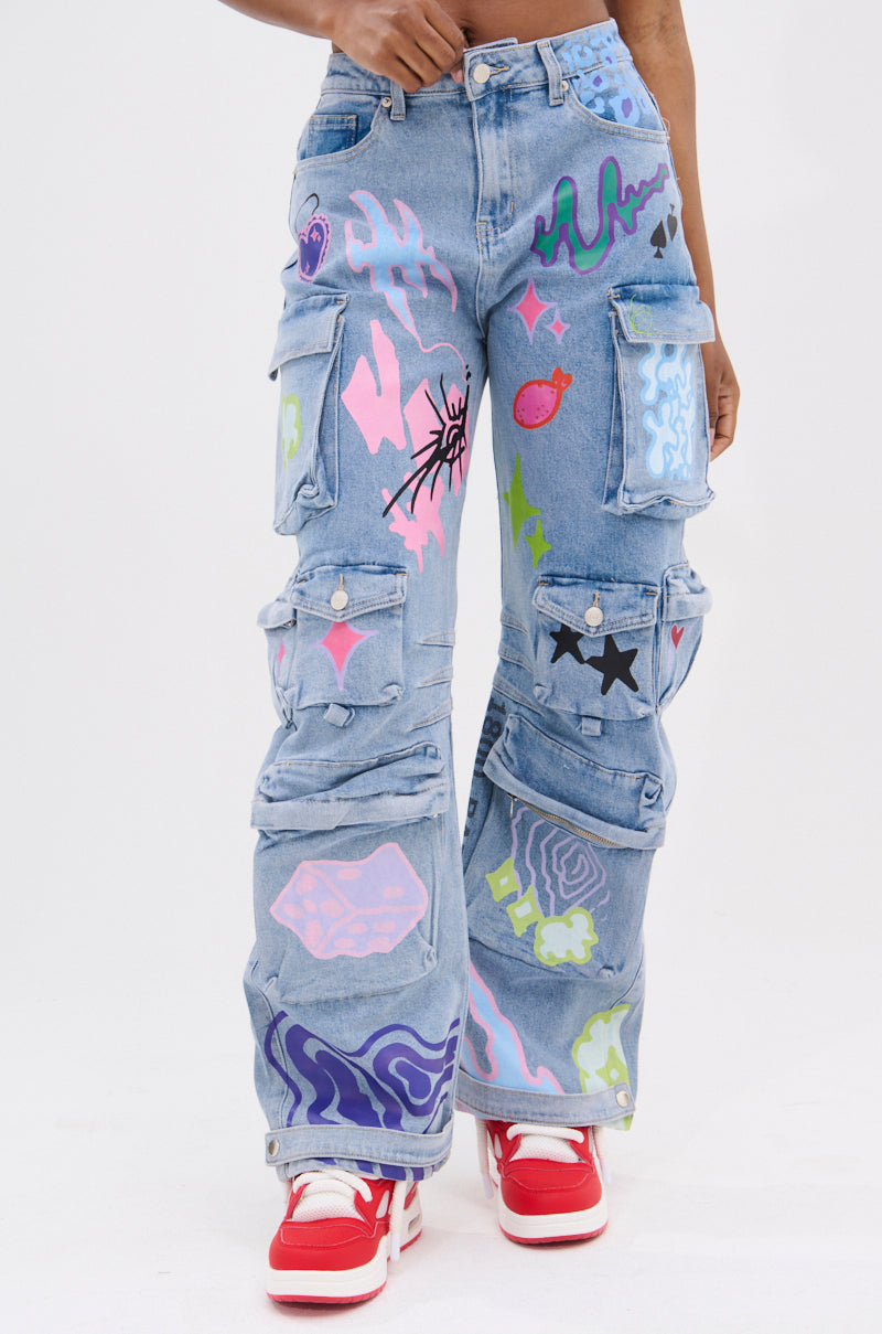 WILD SOUL GRAFFITI CARGO PANT
