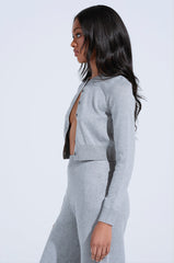 COZY LUXE CREW NECK CARDIGAN