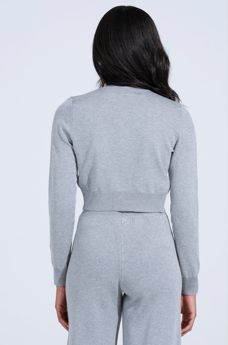 COZY LUXE CREW NECK CARDIGAN