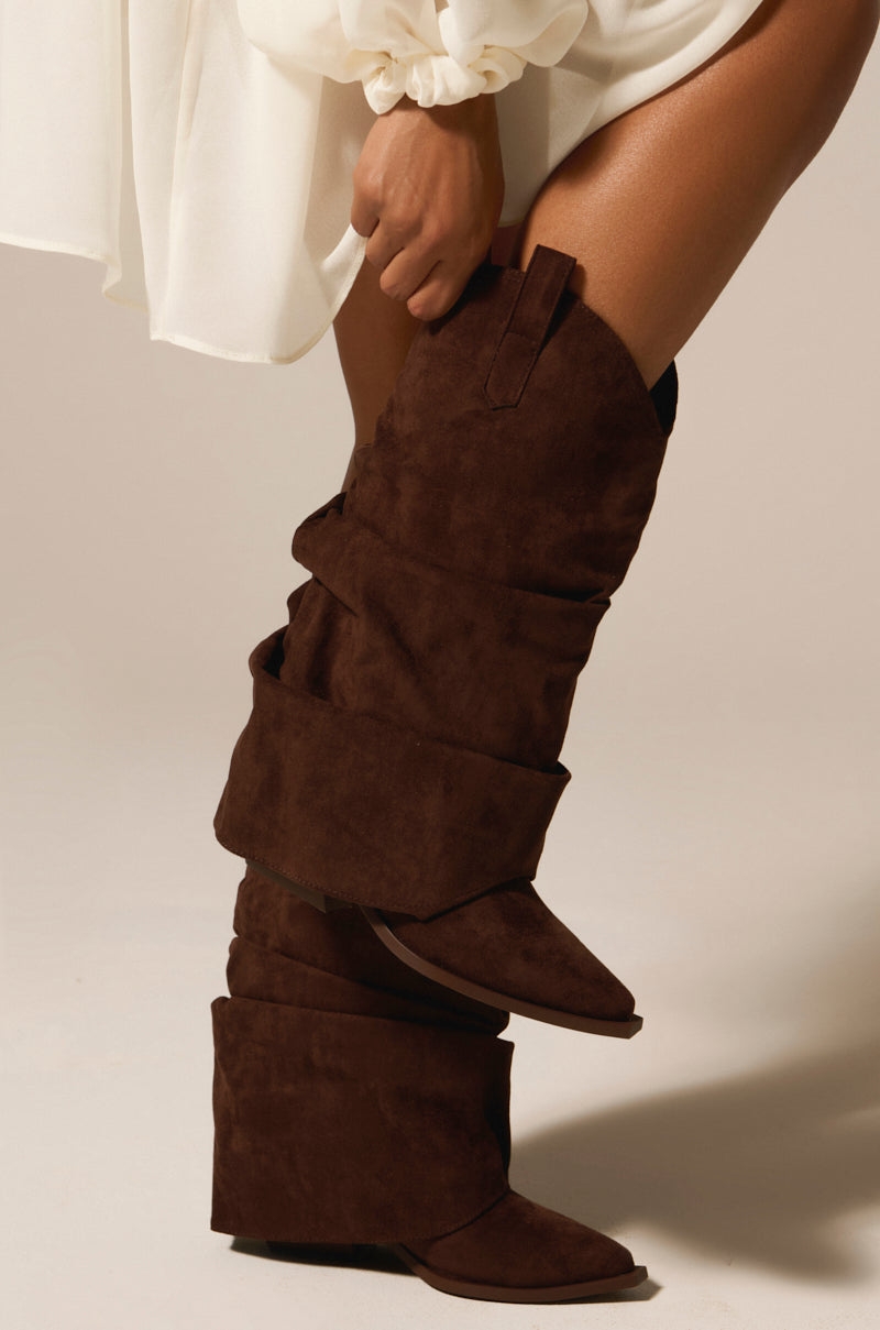 AZALEA WANG HAWKSTON BROWN BOOTIE