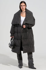 HOUDINI LONG RHINESTONE PUFFER