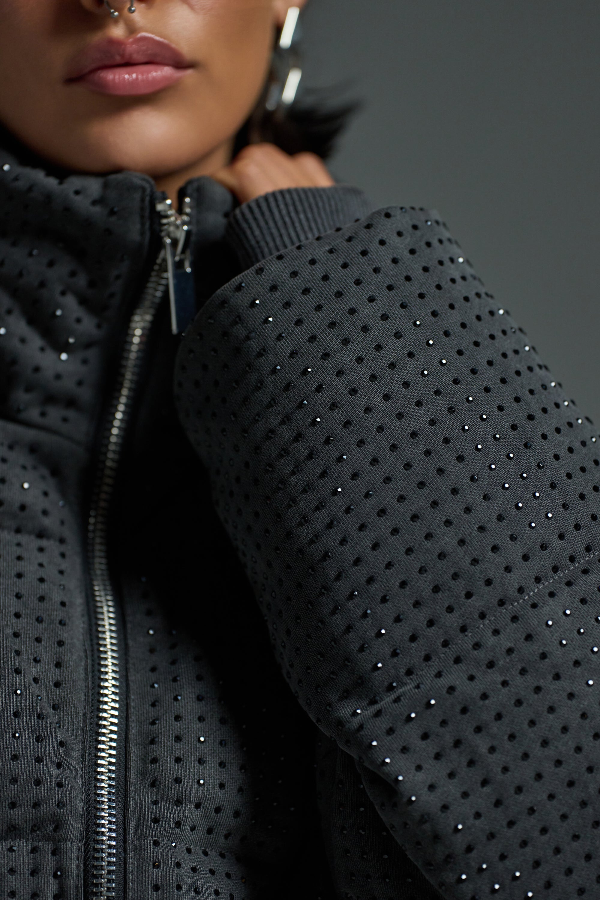 HOUDINI RHINESTONE PUFFER