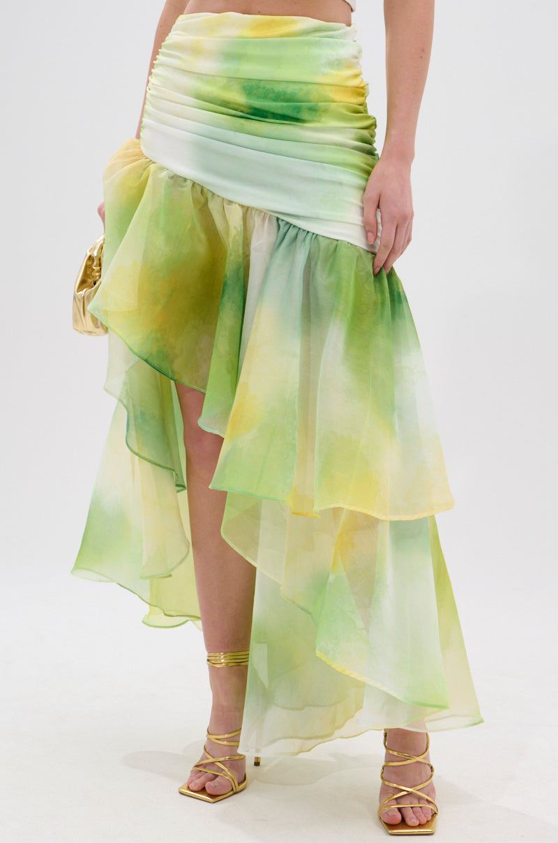 LIMONE CHIFFON MIDI SKIRT