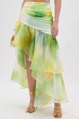 LIMONE CHIFFON MIDI SKIRT