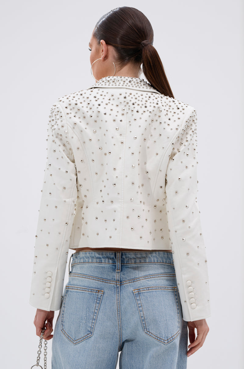 VIVA VEGAS FITTED MOTO JACKET