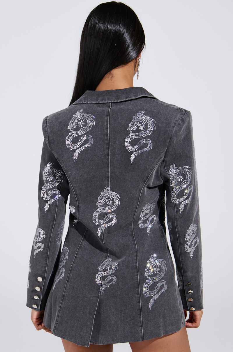 DRAGON SENSE EMBELLISHED BLAZER