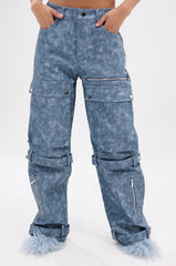 ALL AROUND THE CITY PU TROUSER